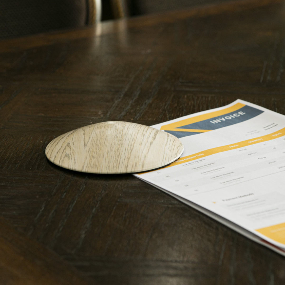 ペーパーウェイト ドアリス ドアストッパー 木目調 すべり止め付