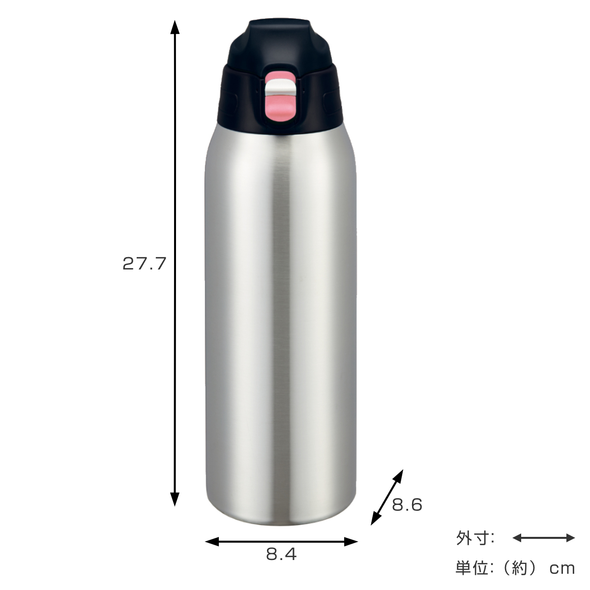 ピーコック魔法瓶工業 水筒 ポーチ付きワンタッチボトル 1L 保冷専用