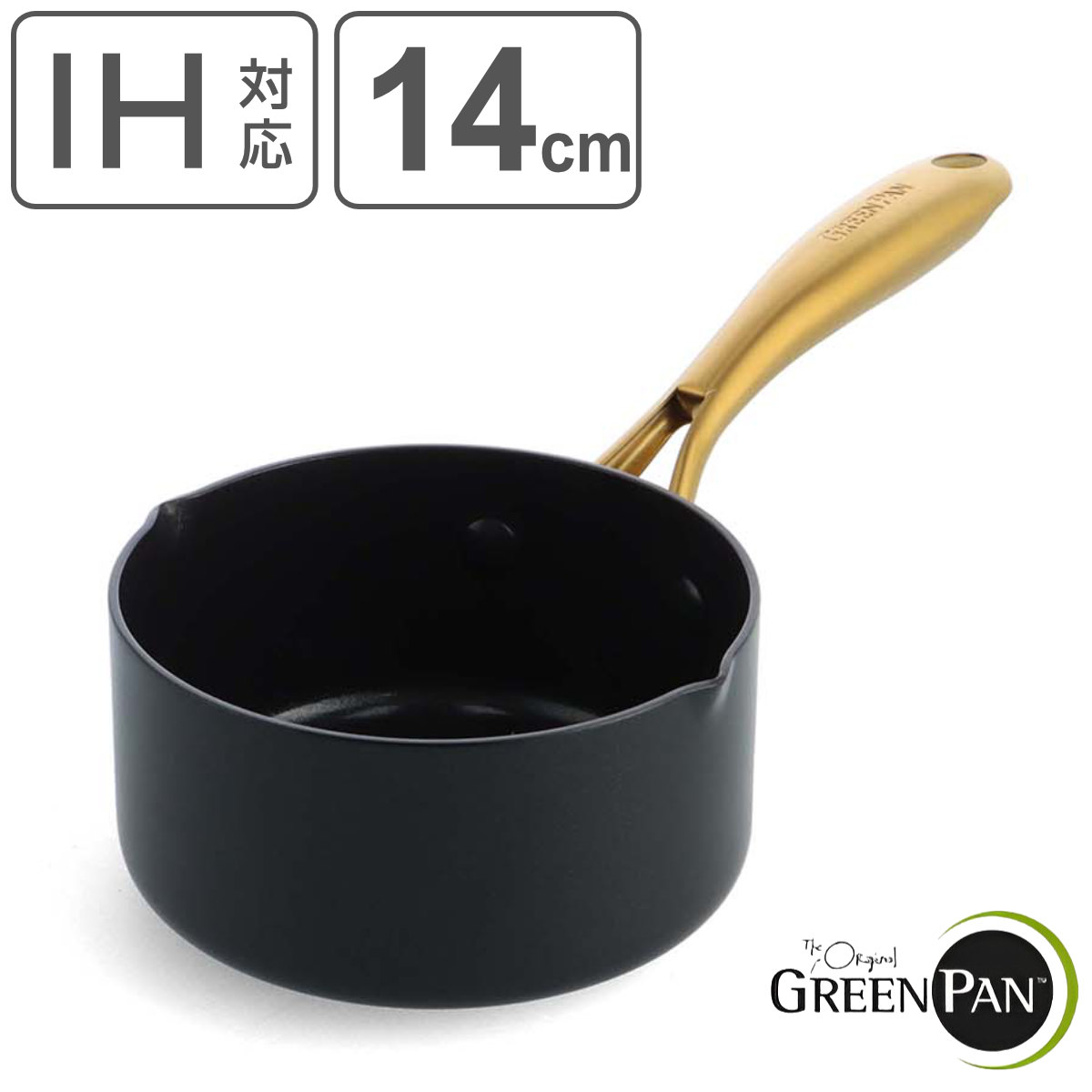 グリーンパン ストゥディオ ミルクパン IH対応 14cm (鍋) 価格比較