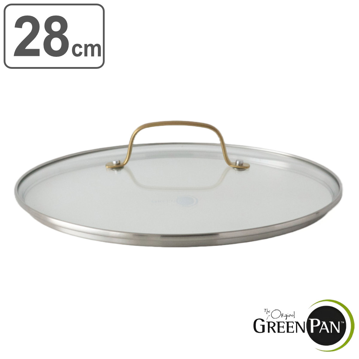 GREEN PAN（グリーンパン） フライパン蓋 28cm ガラス蓋 ゴールド