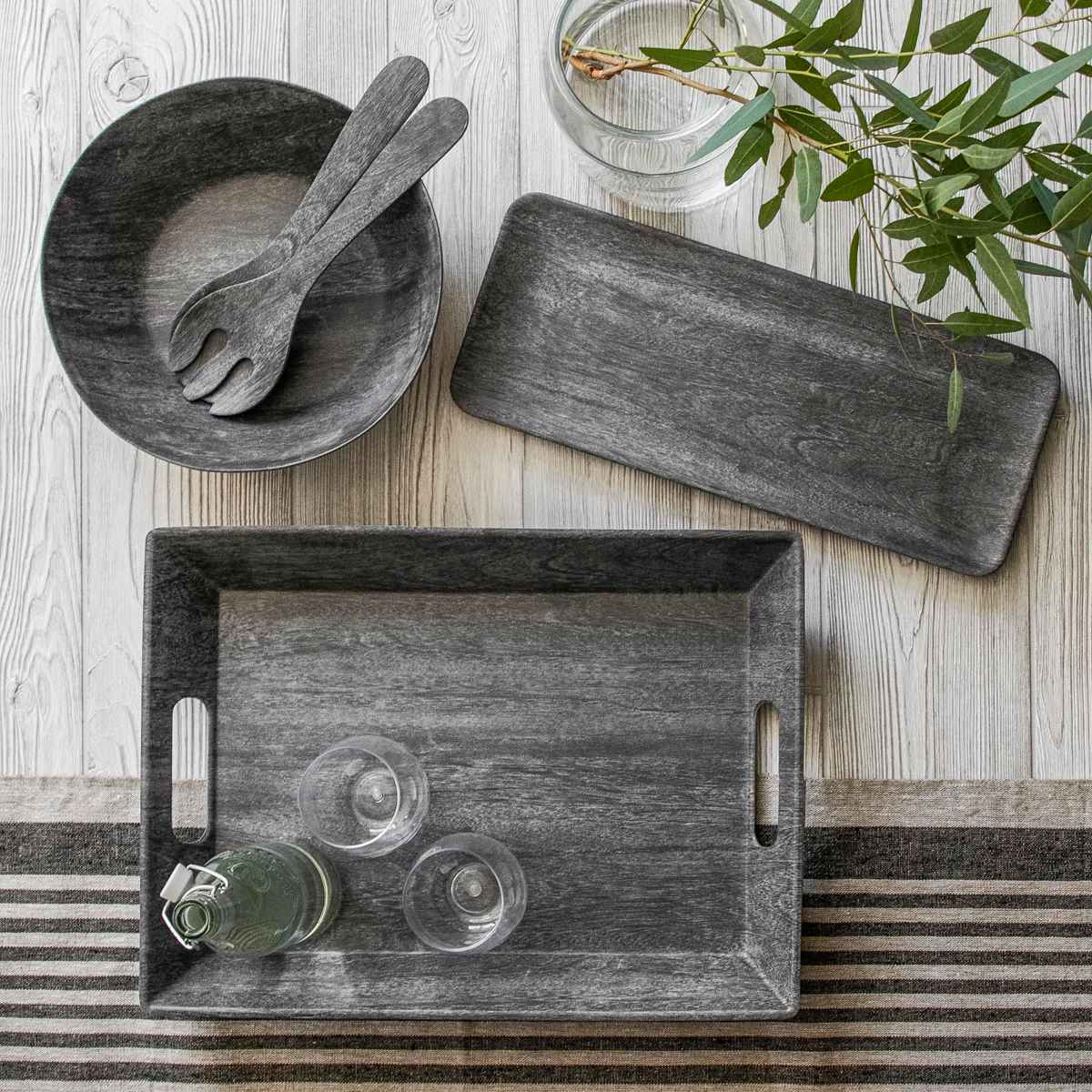 トレー 50cm 木目調 ブラック Planta プランタ プラスチック （ 食洗機