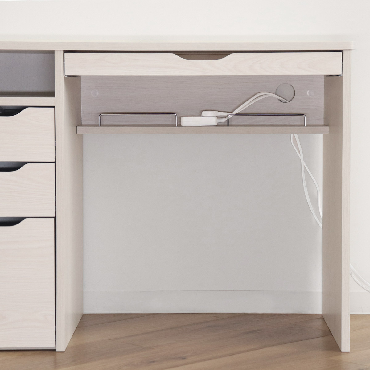 ワークデスク 引き出し付き 幅95.5cm 木製 コンパクト 韓国風 ワークデスク 引き出し付き 幅95.5cm 木製 コンパクト 韓国風