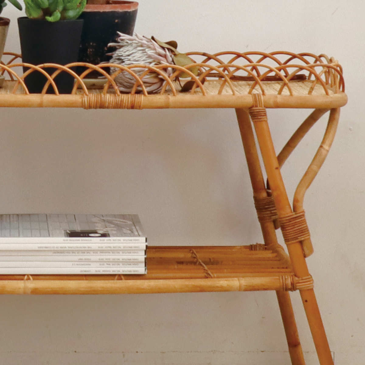 Creer JUGLAS コンソールテーブル ラタン 高さ60cm （ ユグラ 籐