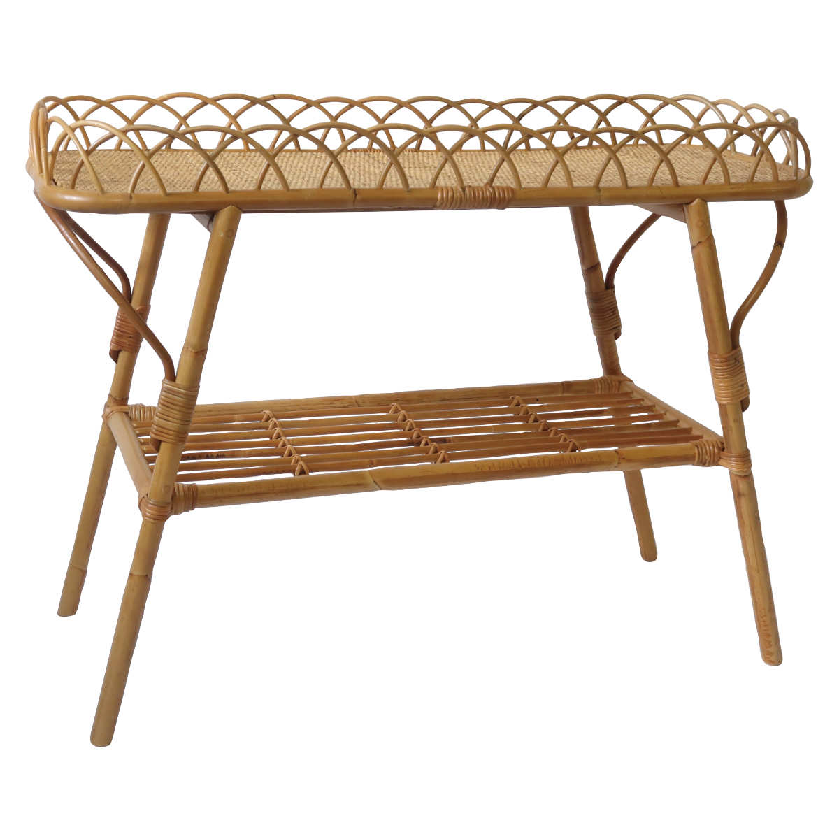 Creer JUGLAS コンソールテーブル ラタン 高さ60cm （ ユグラ 籐