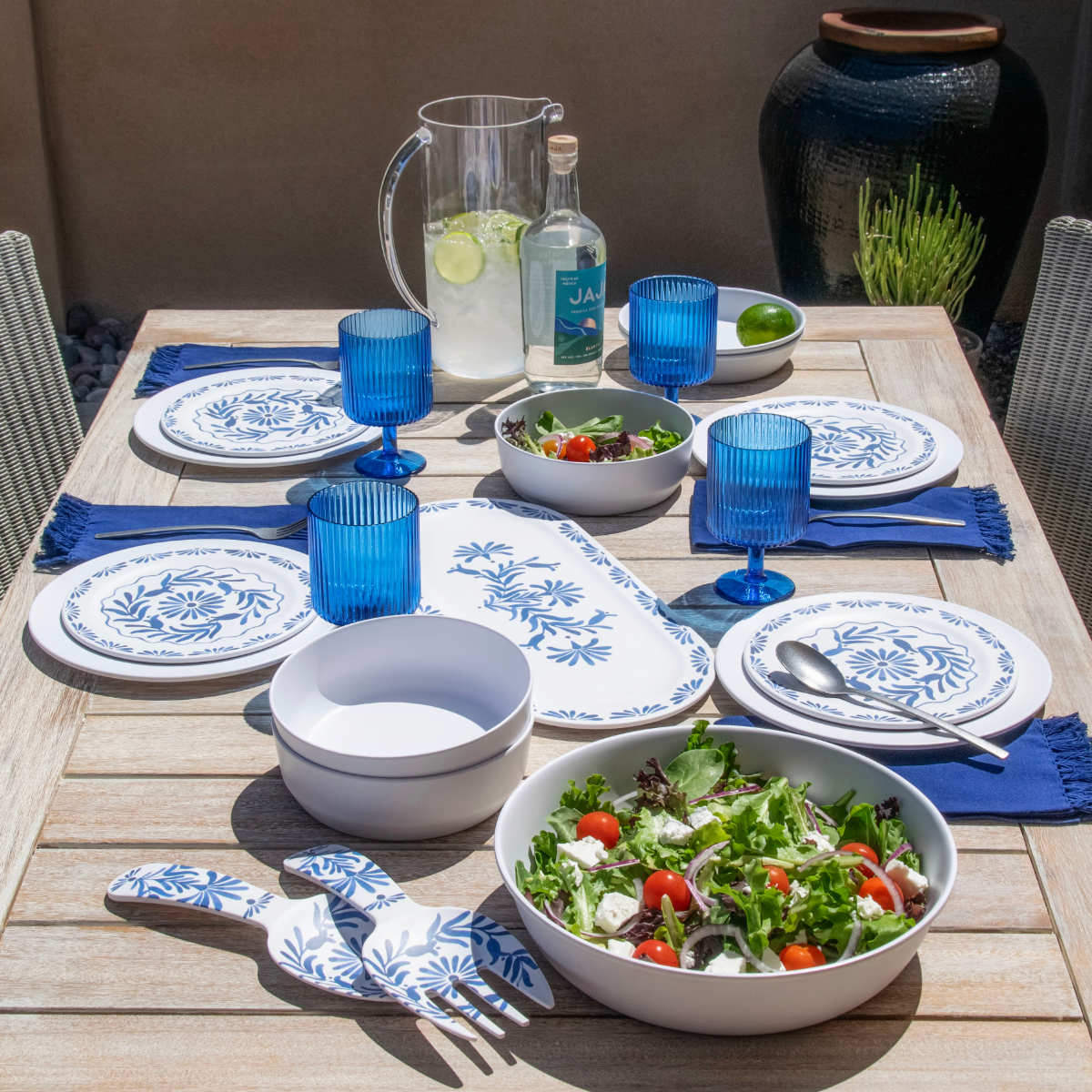 プレート 27cm アズール プラスチック メラミン （ 食洗機対応 お皿