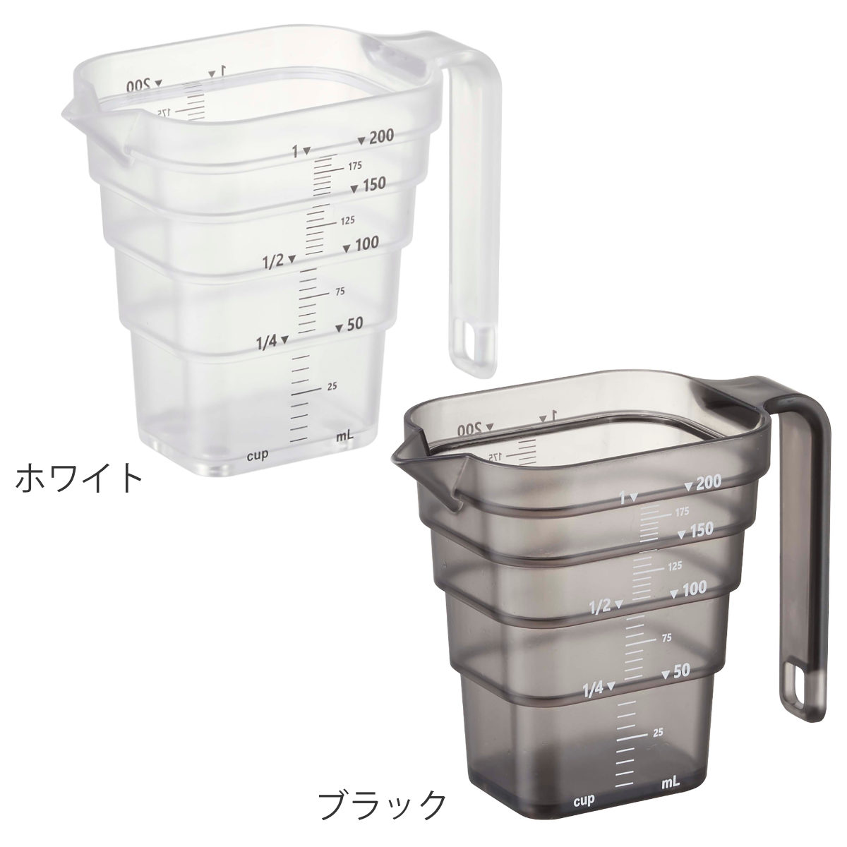 人気ブランド tower 山崎実業 マグネット段々計量カップ タワー 200mL アンティーク雑貨