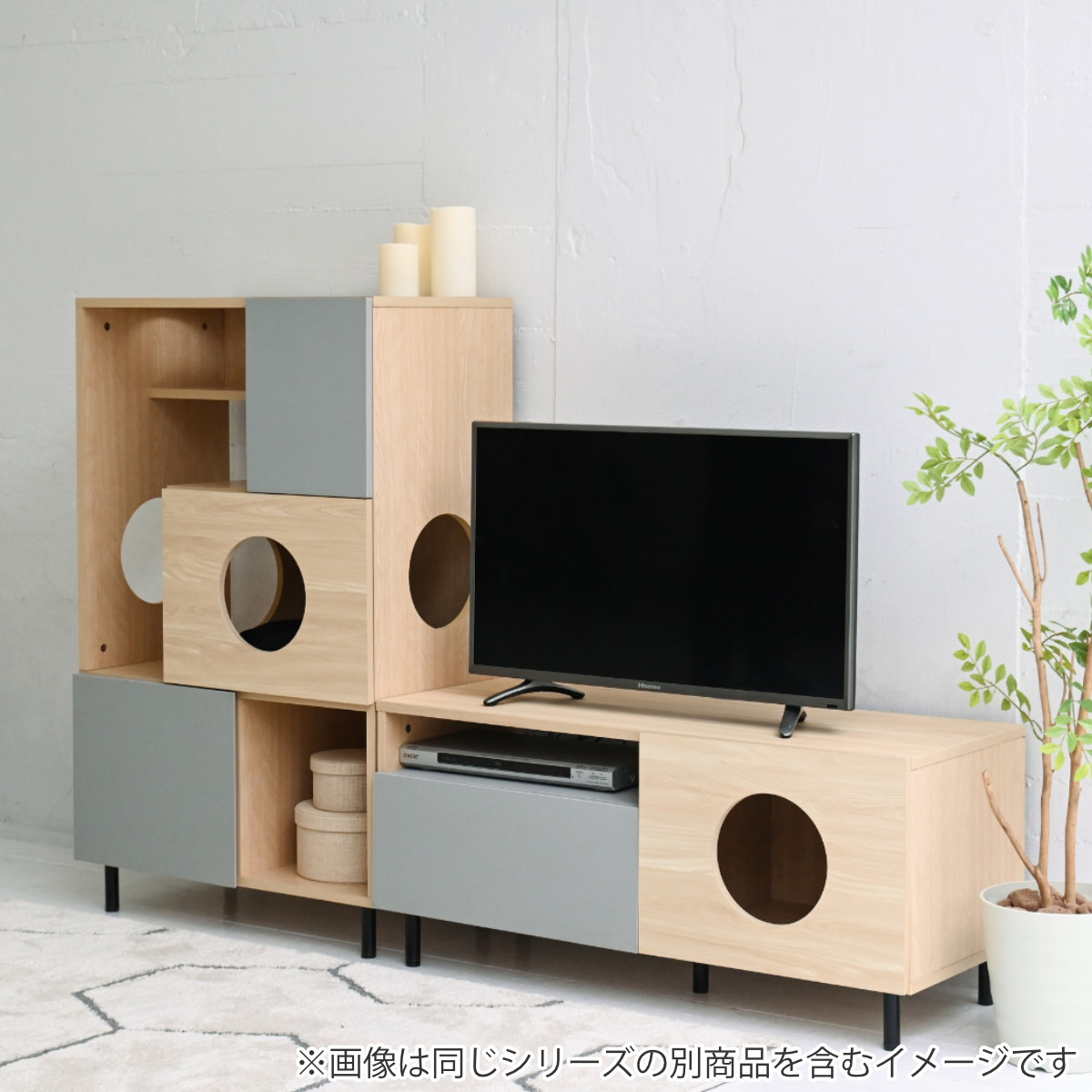 JK-PLAN（ジェイケイ・プラン） テレビ台 ローボード ペットスペース付
