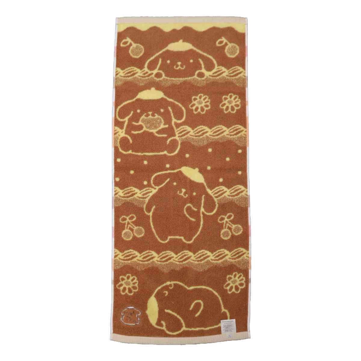 sanrio（サンリオ） フェイスタオル ポムポムプリン パフェ 34×80cm