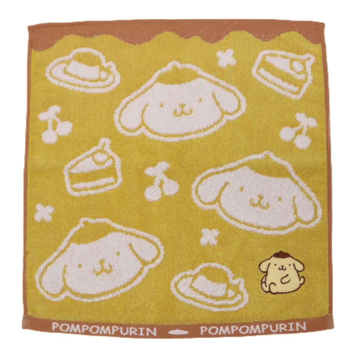 【新品】FEILER ポムポムプリン ハンカチ タオル sanrio（サンリオ） ハンドタオル ポムポムプリン パフェ 34×35cm
