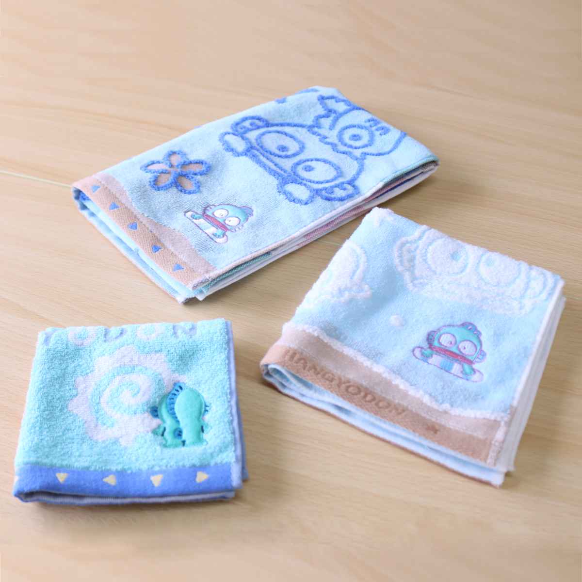 sanrio（サンリオ） フェイスタオル ハンギョドン 34×80cm マリン