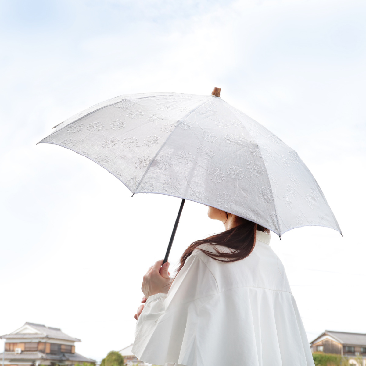 SUR MER 折りたたみ日傘 SUR MER（シュールメール） 日傘 折りたたみ リネンリゾート