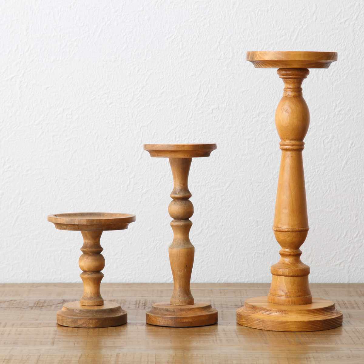 Creer NEIN MARKE パイン キャンドルスタンド Sサイズ 天然木