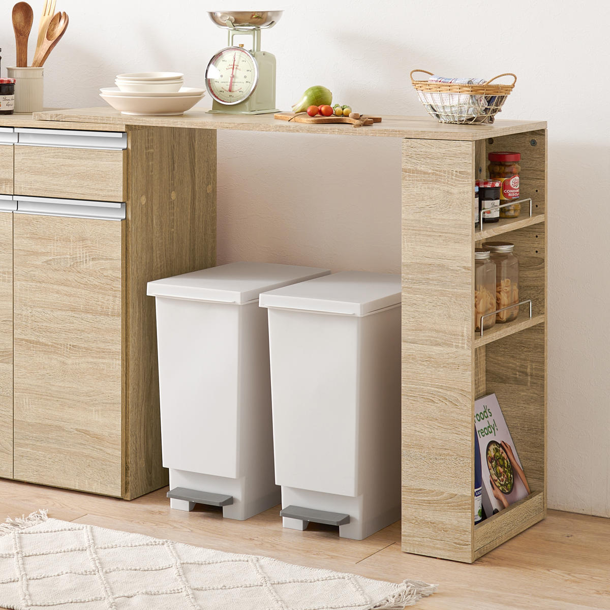 HAGiHARA（萩原） 拡張テーブル 幅89cm 幅118cm専用 キッチン