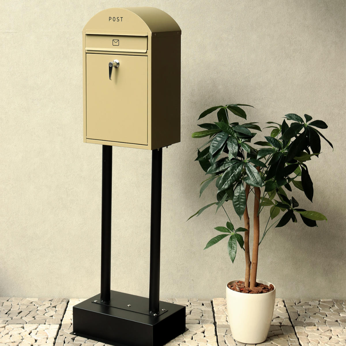 ポスト 置き型 スタンドポスト ジェレミア （ 自立式 メール便ポスト