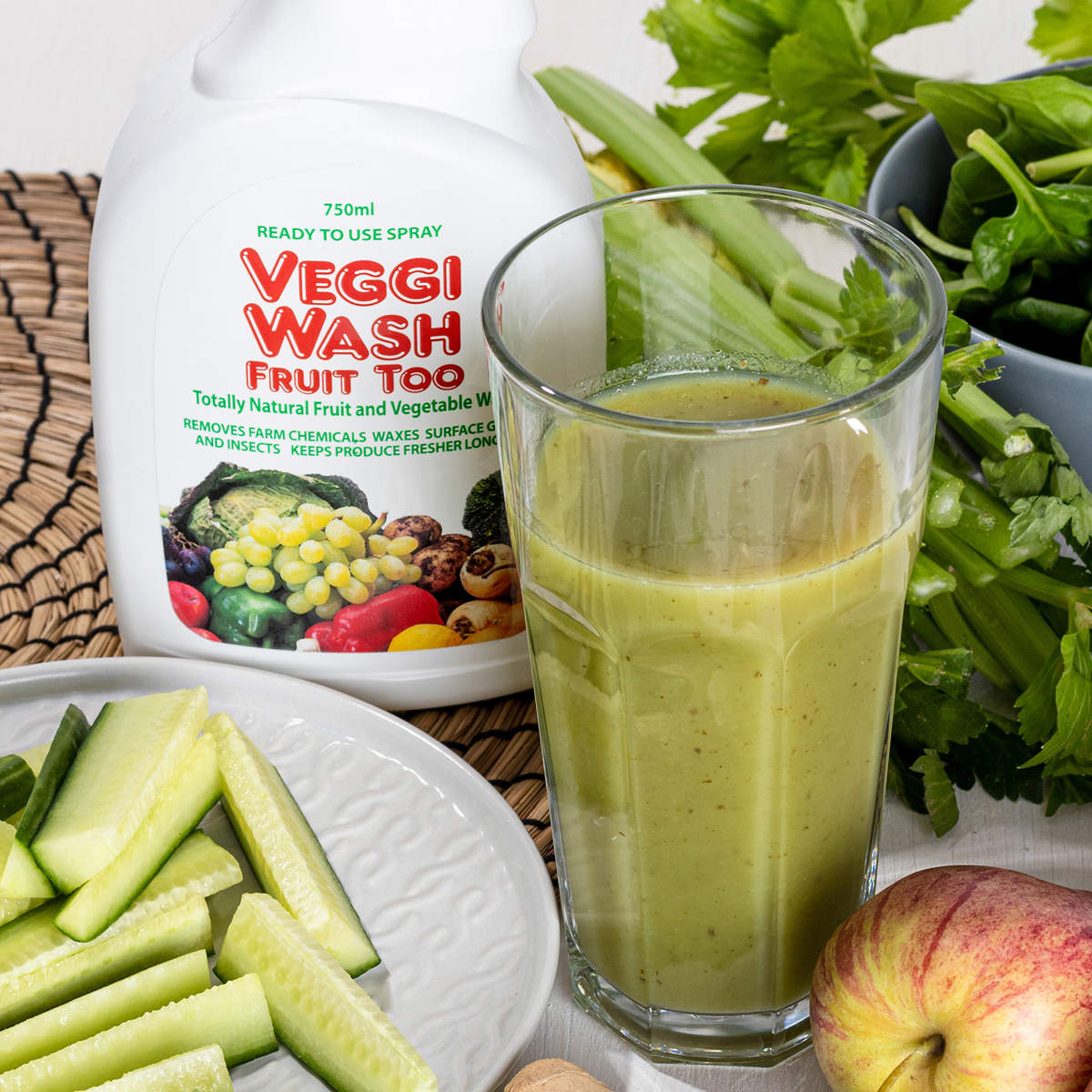 アウトレット） 野菜洗い 750ml Veggi Wash Fruit Too トリガー