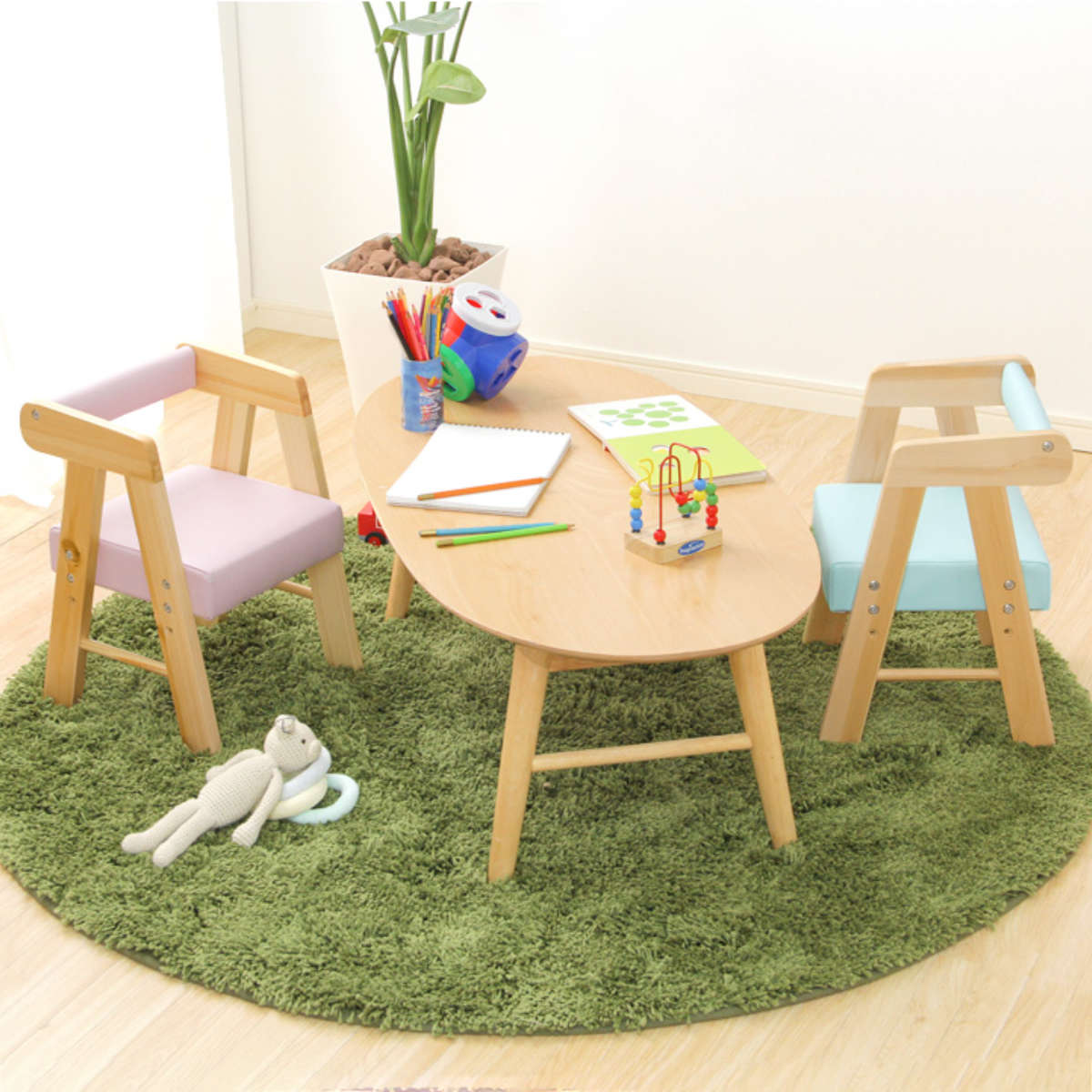 ホームテイスト（HOME taste） キッズチェア ベビーチェア ロータイプ