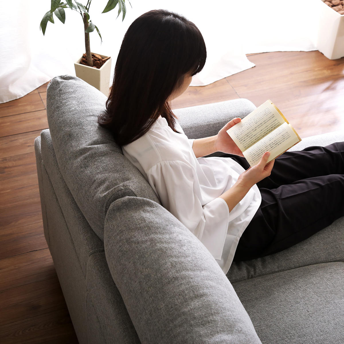 ホームテイスト（HOME taste） ソファ 3人掛け 幅176cm ローソファ 脚