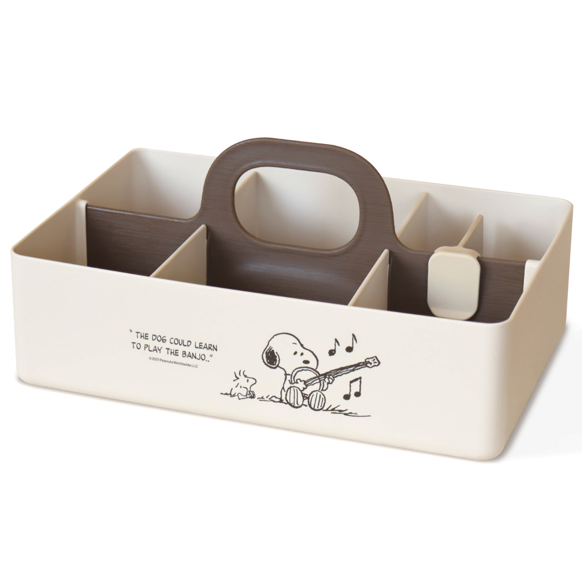 錦化成 収納ボックス スヌーピー モッテケース 幅28×奥行18.5×高さ13.5