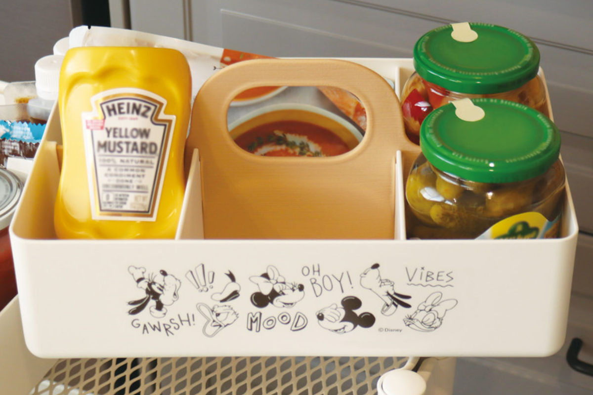 錦化成 収納ボックス ミッキーマウス モッテケース 幅28×奥行18.5×高さ