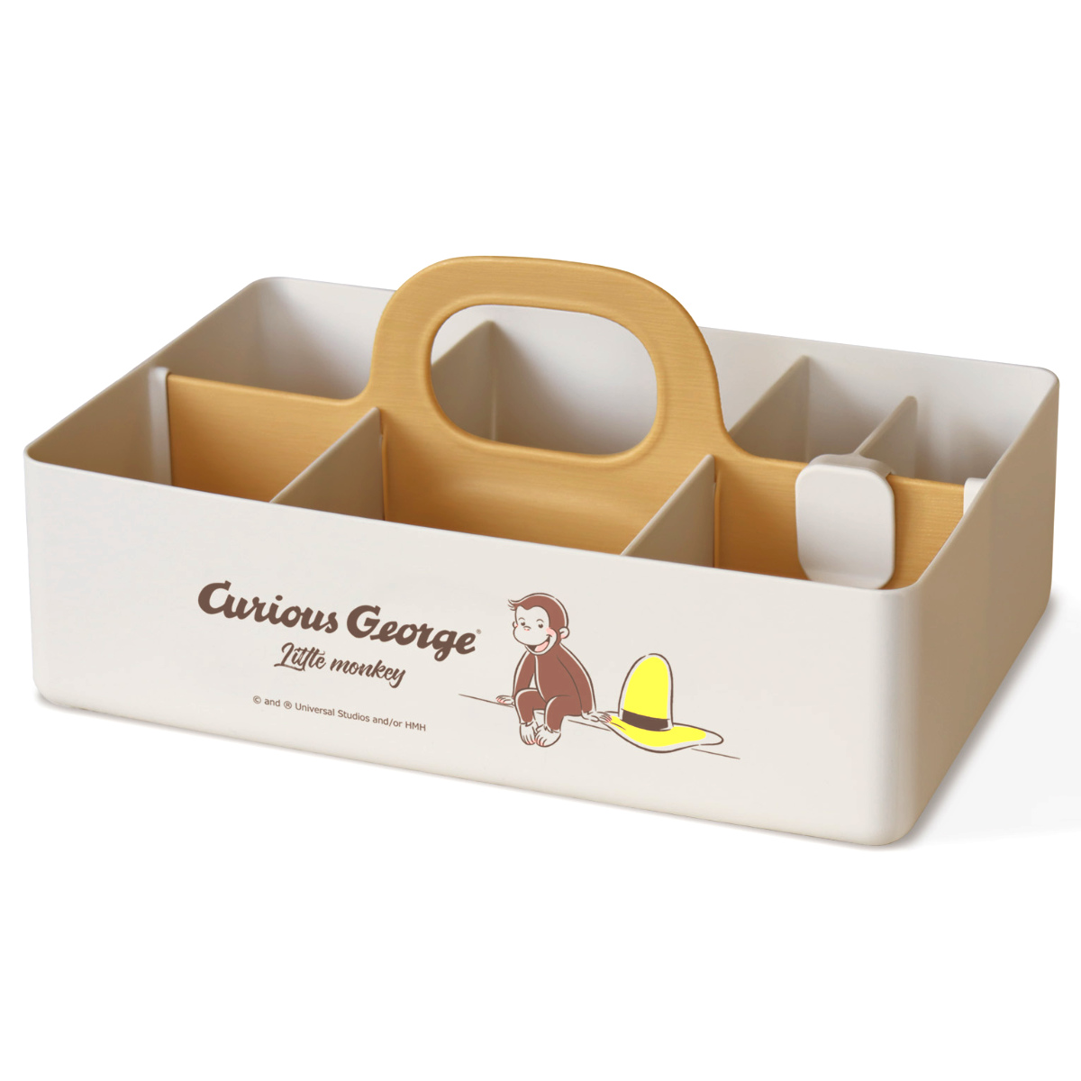 錦化成 収納ボックス おさるのジョージ モッテケース 幅28×奥行18.5×高