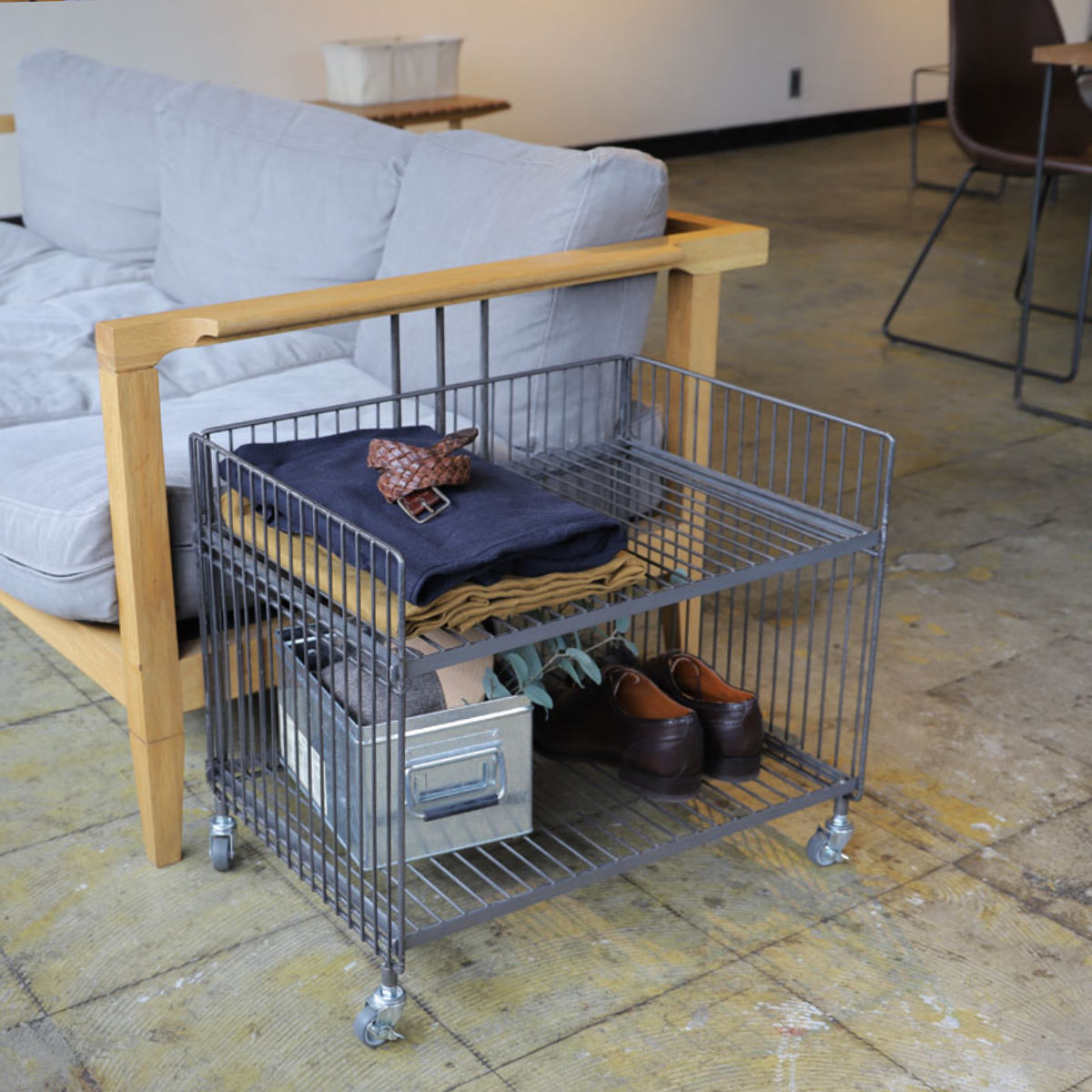 COLLEND（コレンド） キッチンワゴン ワイヤーワゴン ワイド シングル