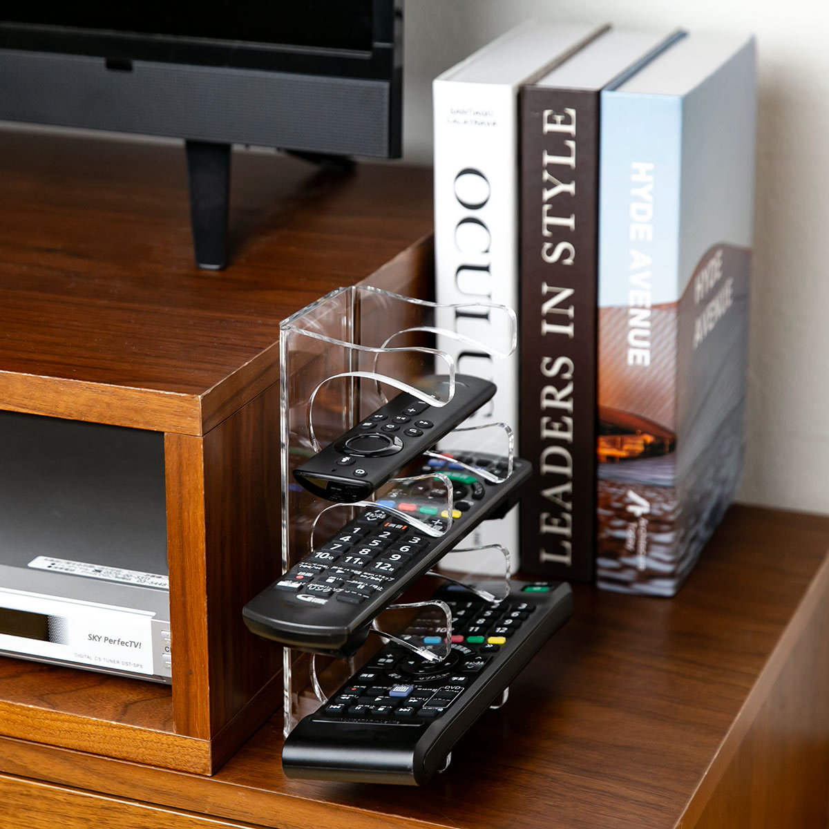 特典付き 2wayリモコンラック Lサイズ amenist アクリル製 日本製