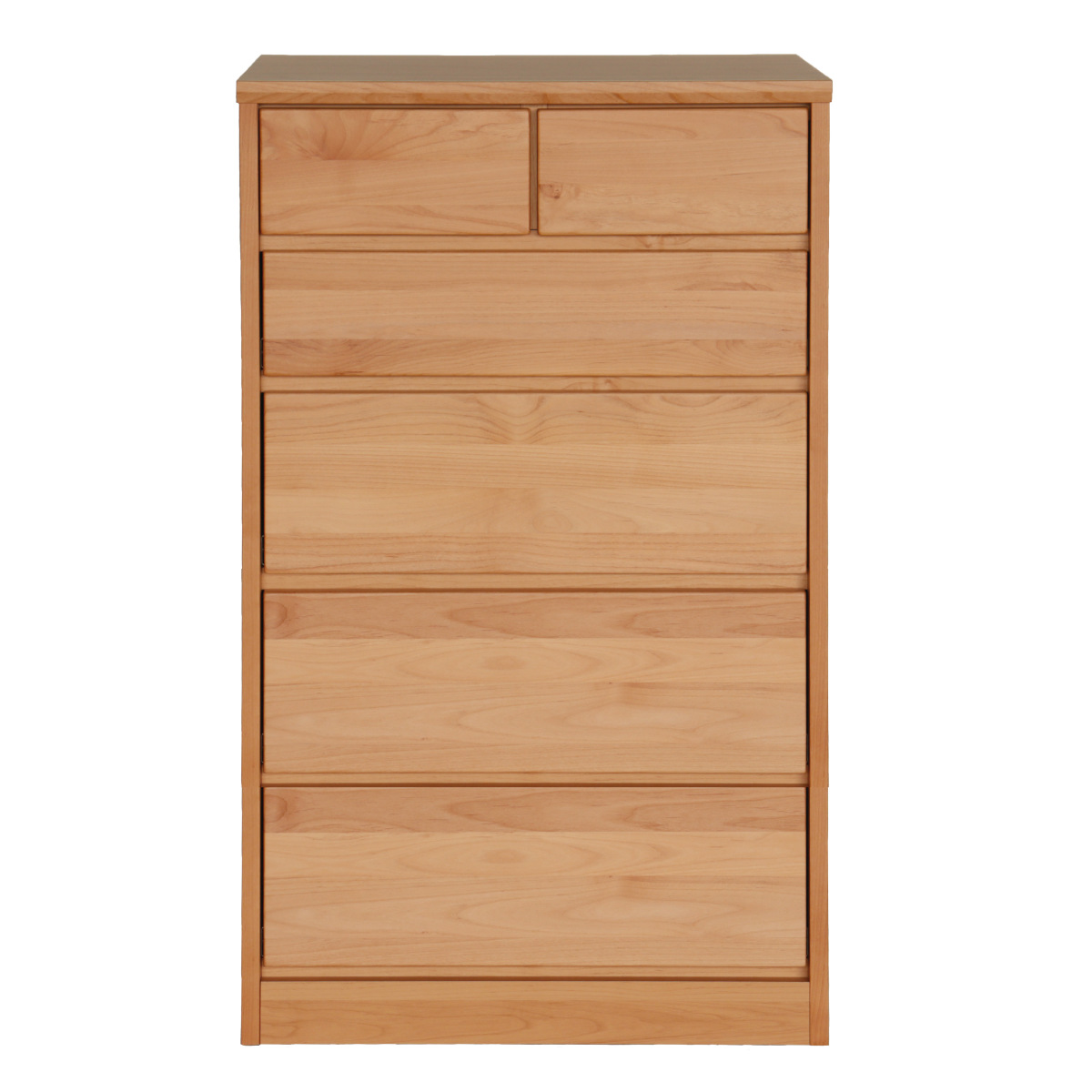 チェスト 5段 アルダー前板 日本製 ニュークーパーFS 幅65cm （ 開梱