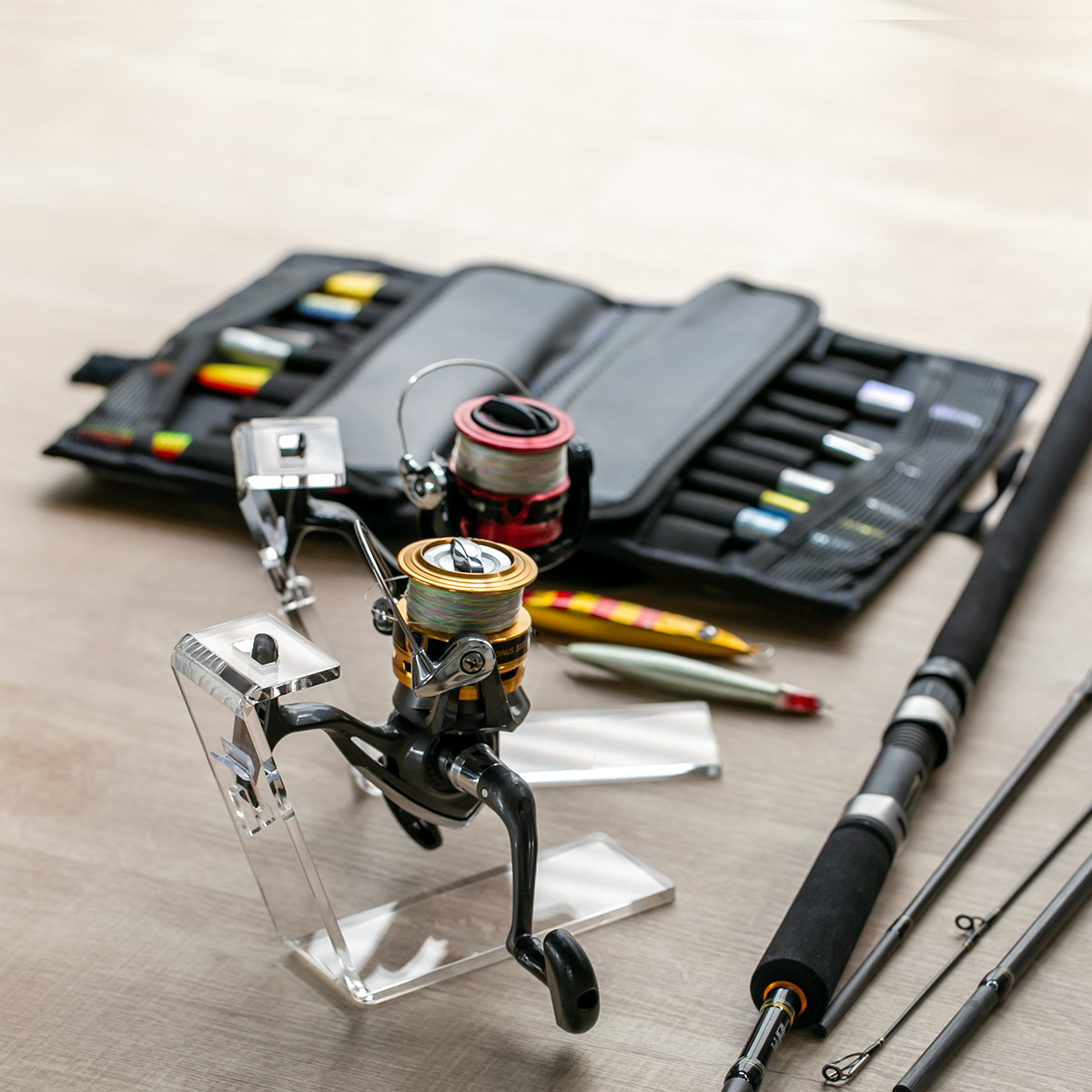 Trytec 特典付き スピニングリールスタンド 2個入り amenist アクリル