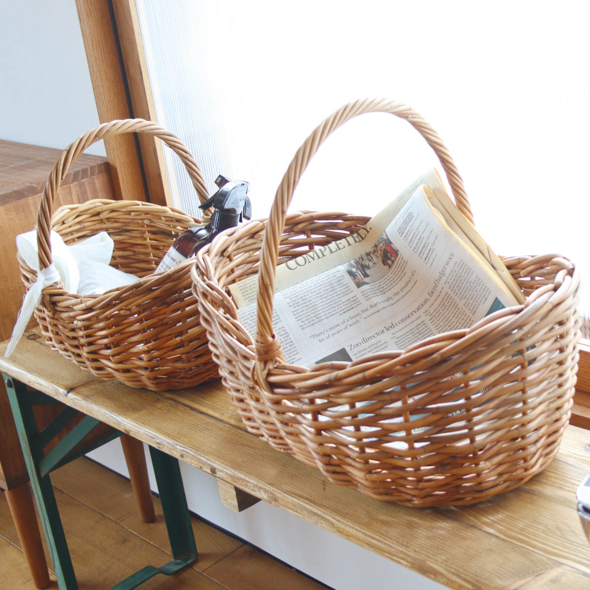 Creer アラログ ボートバスケットL （ かご バスケット 収納 ラタン