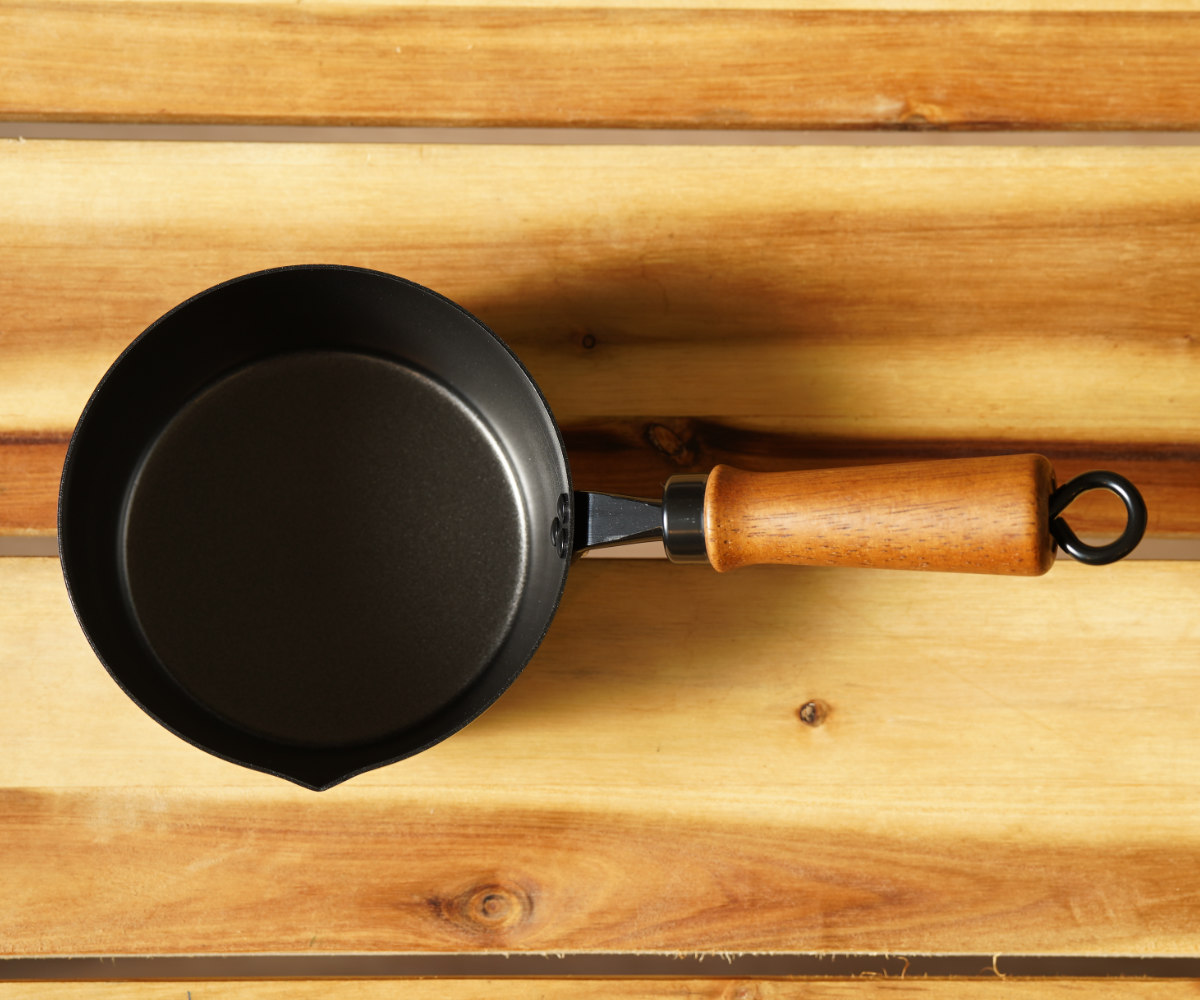 パール金属 天ぷら鍋 14cm 鉄製 ガス火専用 片手 プチッと ミニサイズ