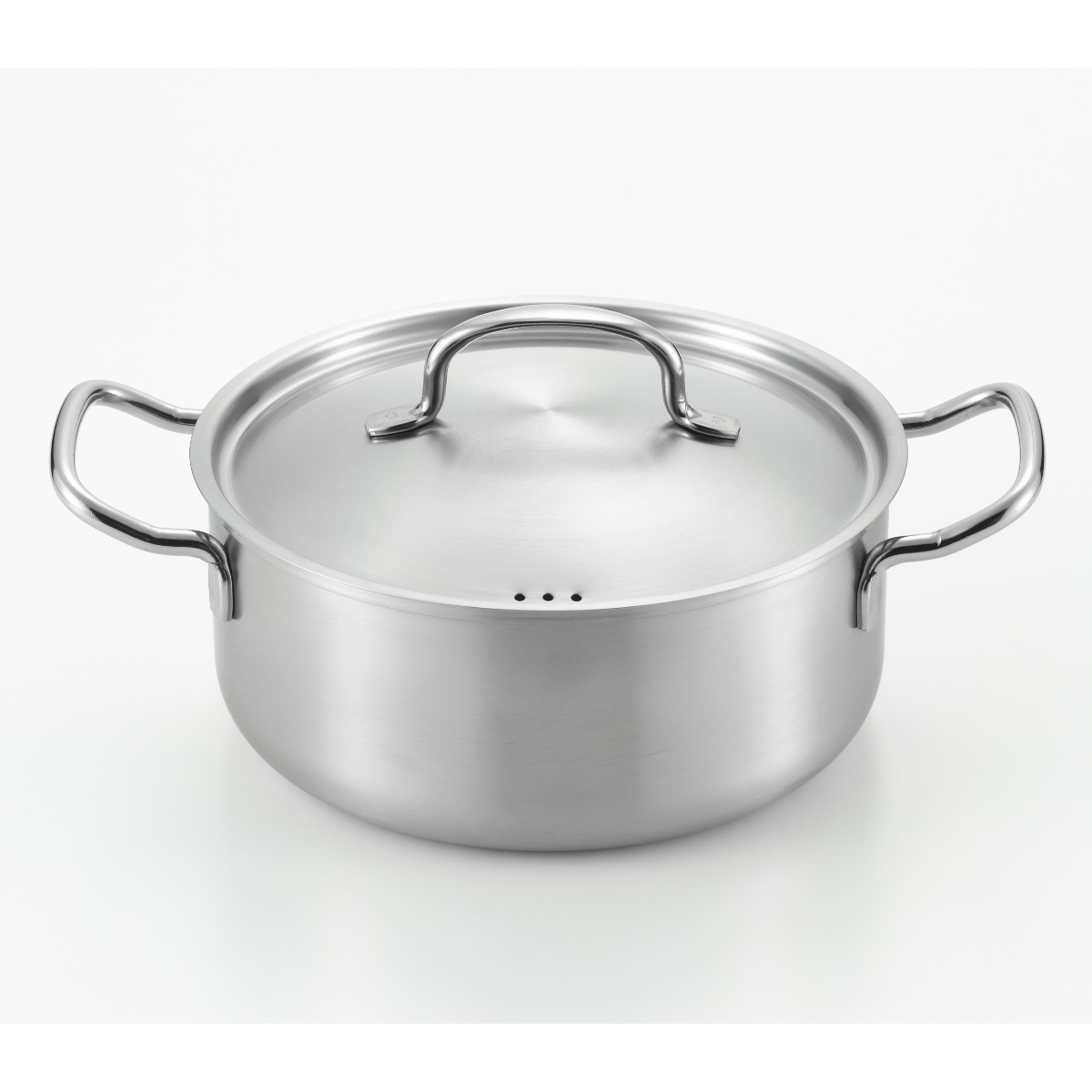 ヨシカワ 両手鍋 20cm ステンレス製 郷技 日本製 （ IH対応 ガス火対応