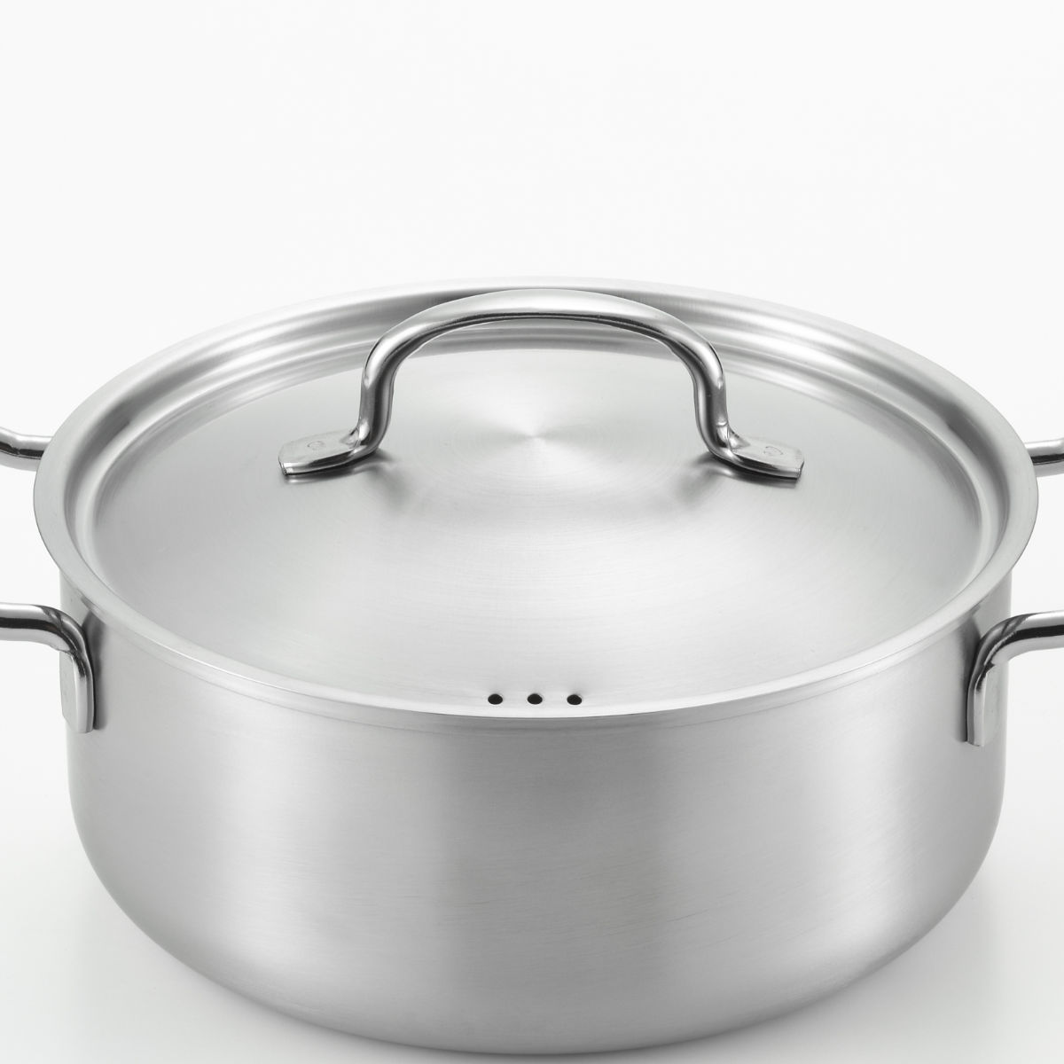 ヨシカワ 両手鍋 20cm ステンレス製 郷技 日本製 （ IH対応 ガス火対応