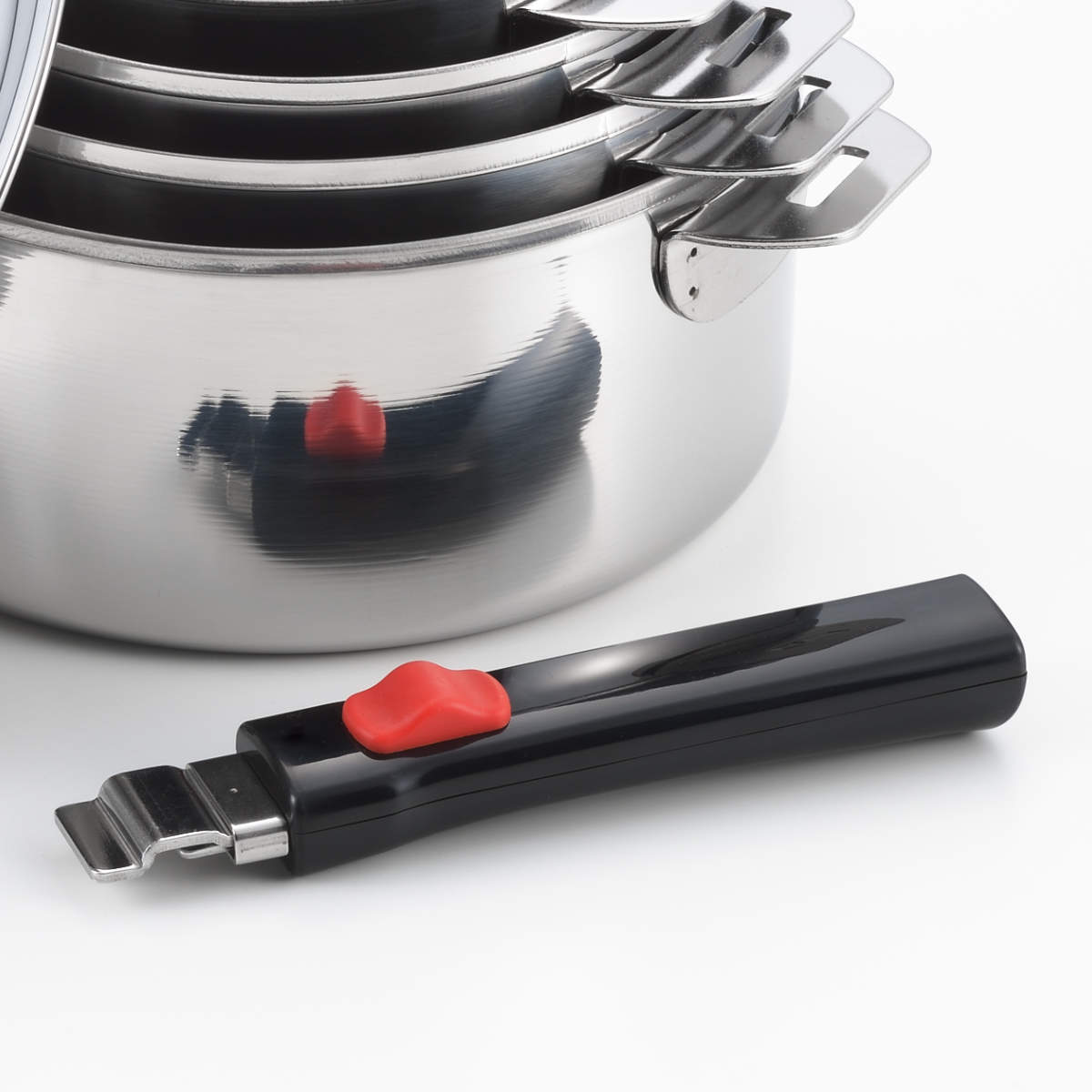 ヨシカワ 鍋 6点セット 着脱式ハンドル付き ステンレス製 郷技 日本製