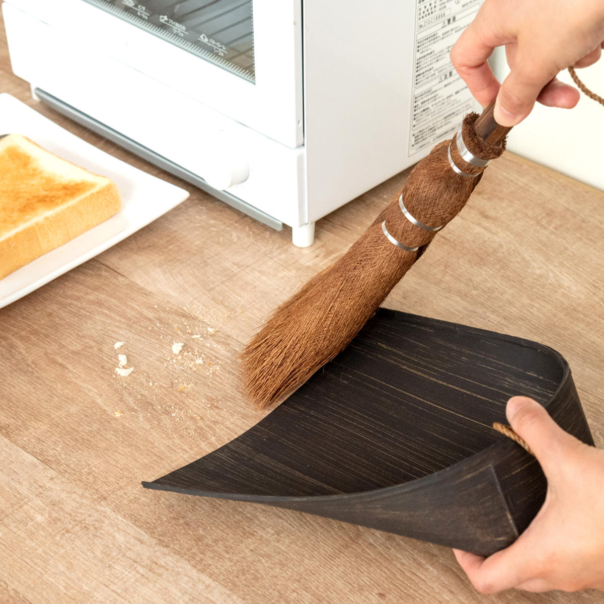 高田耕造商店 ちりとり 小サイズ はりみちりとり 黒塗り （ 竹製