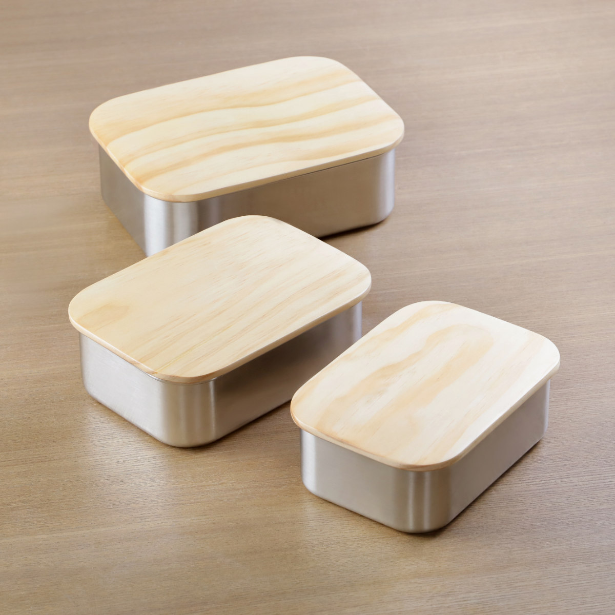 スケーター お弁当箱 ステンレスランチボックス 1段 1030ml 木蓋付き