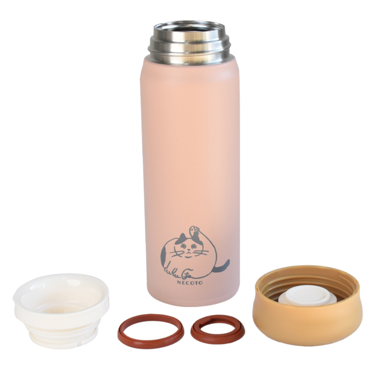 水筒 480ml NECOTO ステンレスボトル 保温 保冷 （ 直飲み