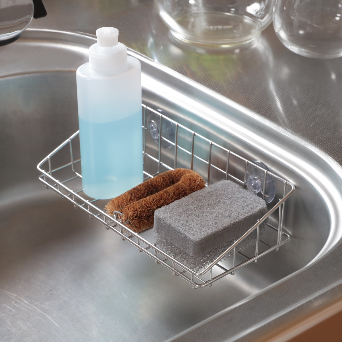 工房アイザワ 特典付き ながしこもの スポンジラック シンクポケット