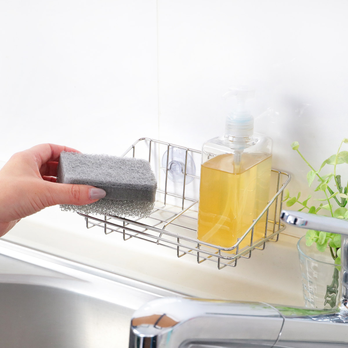 工房アイザワ ながしこもの スポンジラック シンクポケット こもの入れ