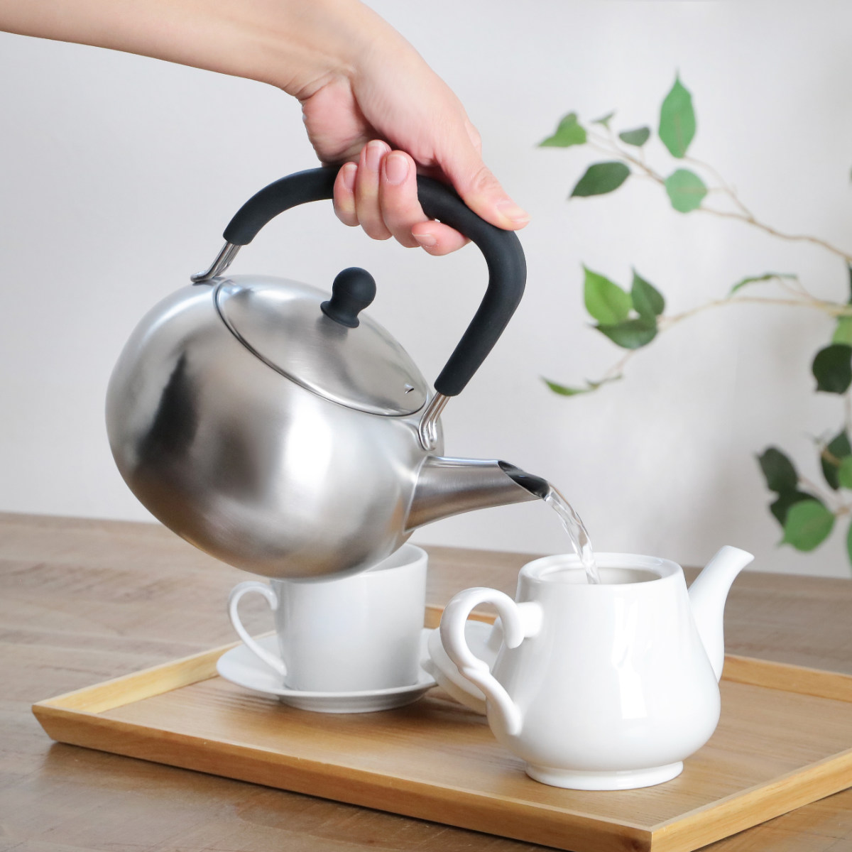 工房アイザワ 特典付き ブラックピーマン ケトル 200V シリコン