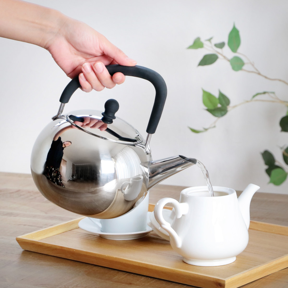 工房アイザワ ブラックピーマン ケトル 200V シリコンハンドルケトル