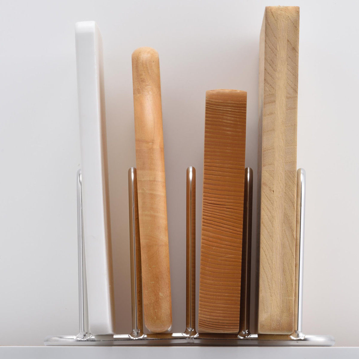 下村企販 まな板スタンド オールステンレス 頑丈まな板立て 4枚用