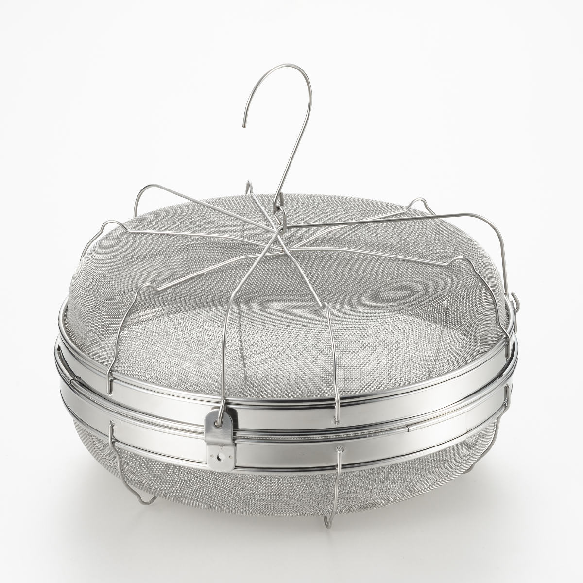干しかご 丸型 ステンレス製 野菜干しバスケット 日本製 （ 干し網