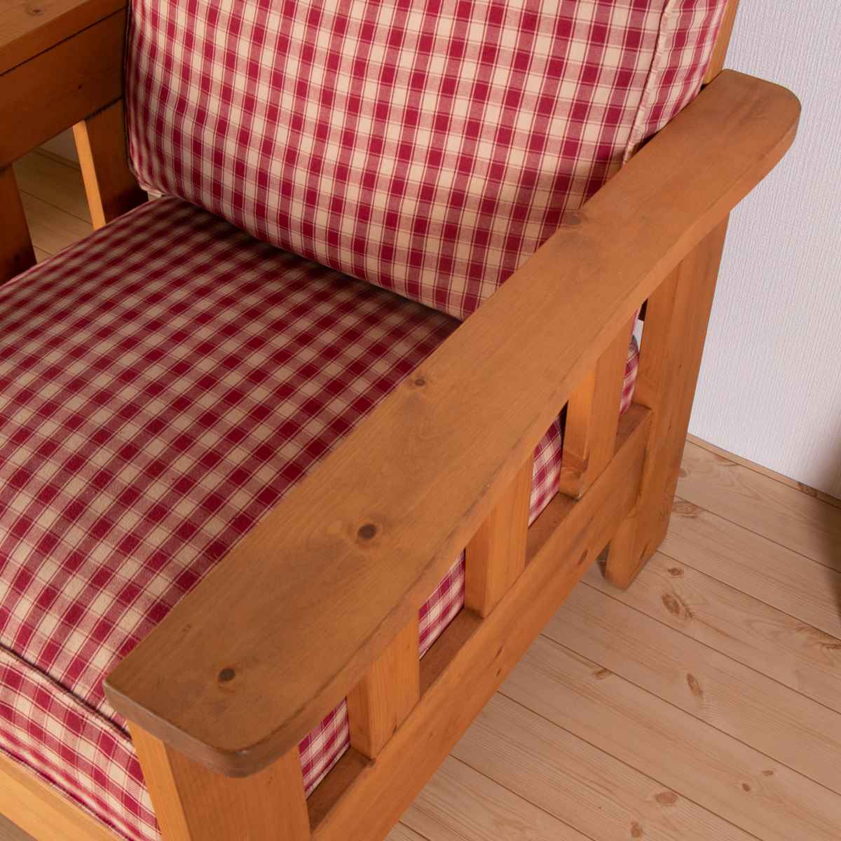 ソファ 一人掛け 幅75cm 天然木 カントリー調 （ 1人用 ソファー 北欧