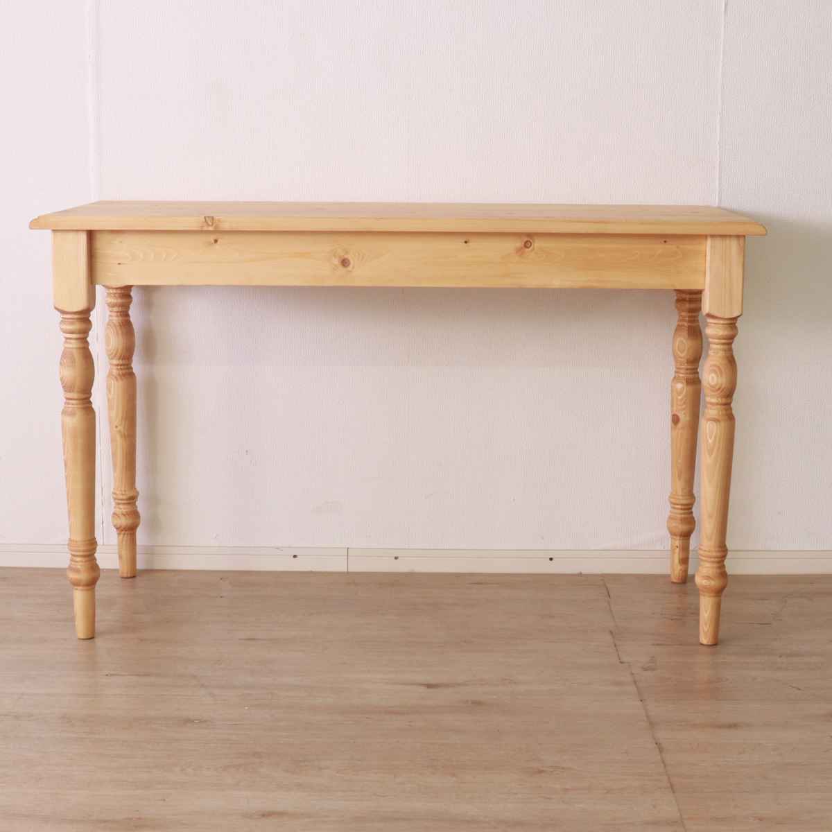 カントリー調 木製パイン アンティークデスク 幅120 カントリー調 木製