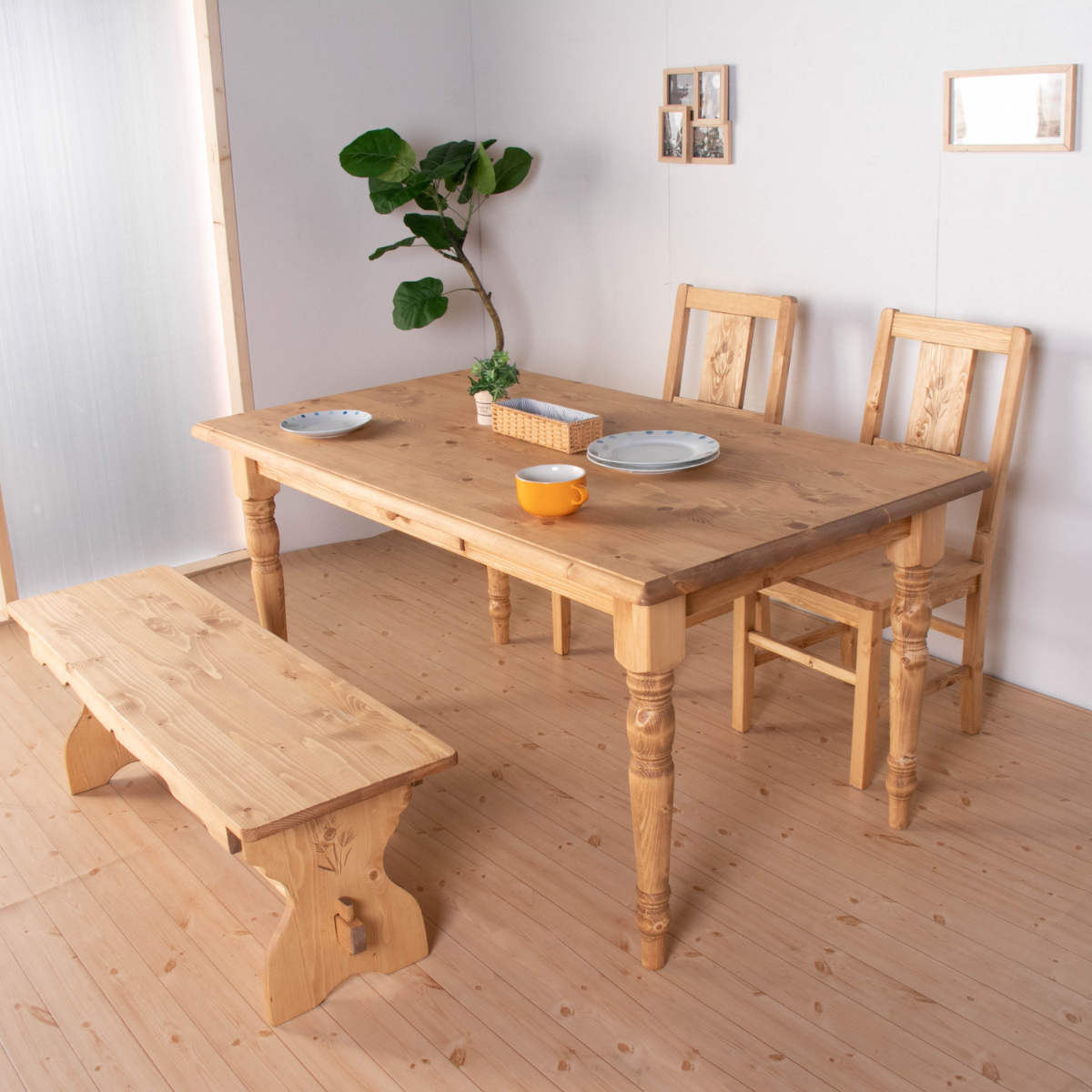 カリモクRUSTIC 木製カントリーチェア 2脚セット Rustic チェア 廃盤 カリモク ルスティック Rustic チェア 2脚セット