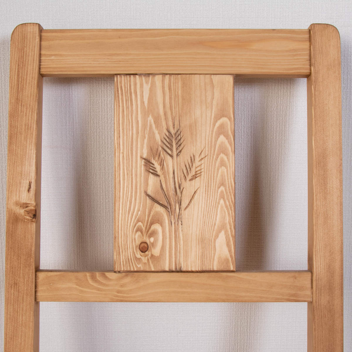 ダイニングチェア 2脚セット 座面高42cm 天然木 カントリー調