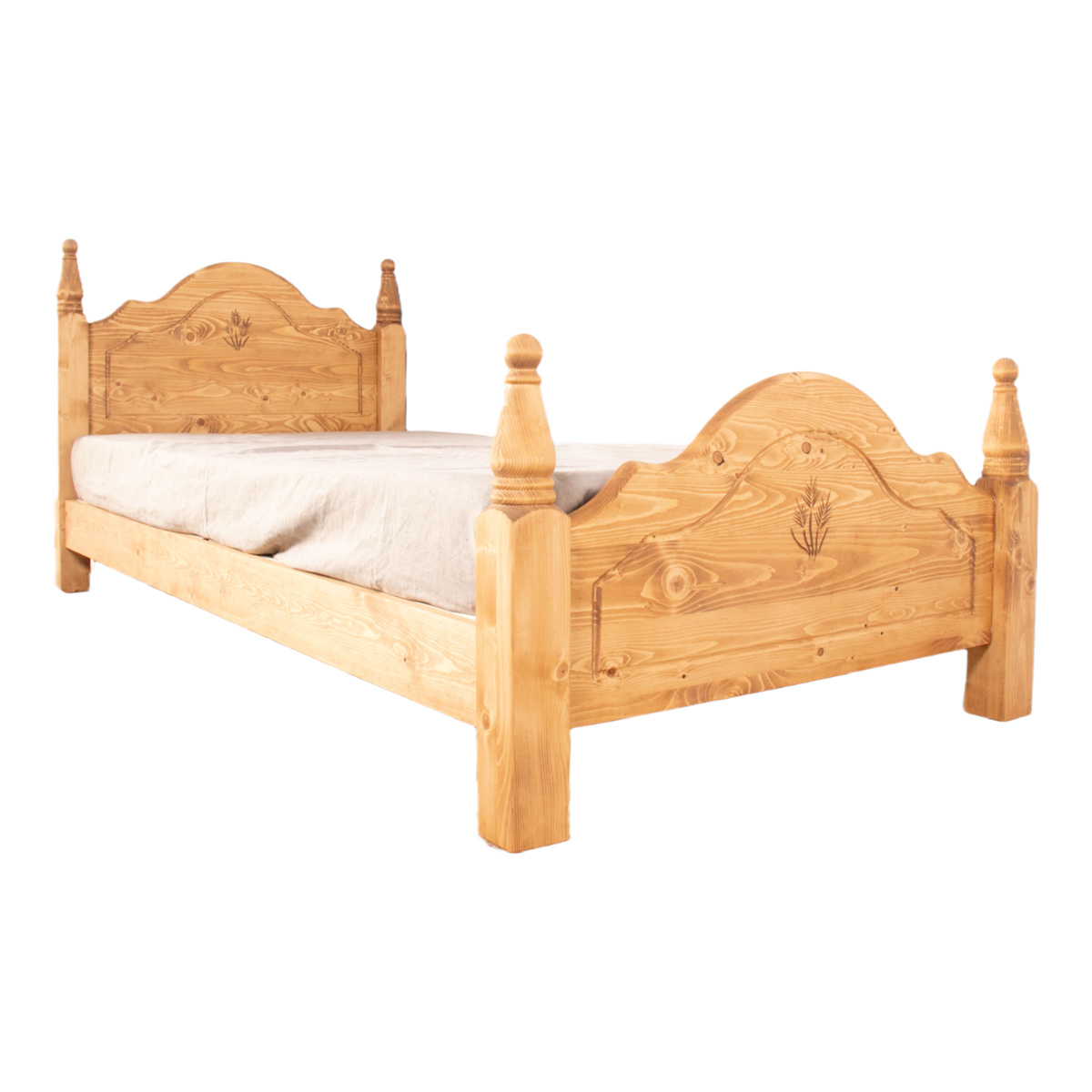 ベッド シングル Farmer すのこ カントリー調 天然木 （ ベット