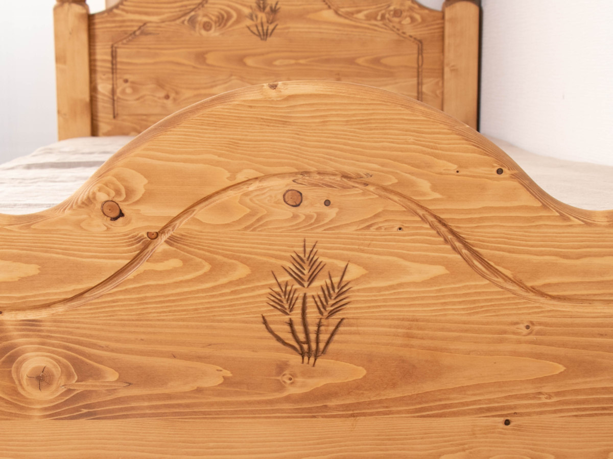 カントリー調すのこベッド ベッド ダブル Farmer すのこ カントリー調 天然木 （ ベット フレーム