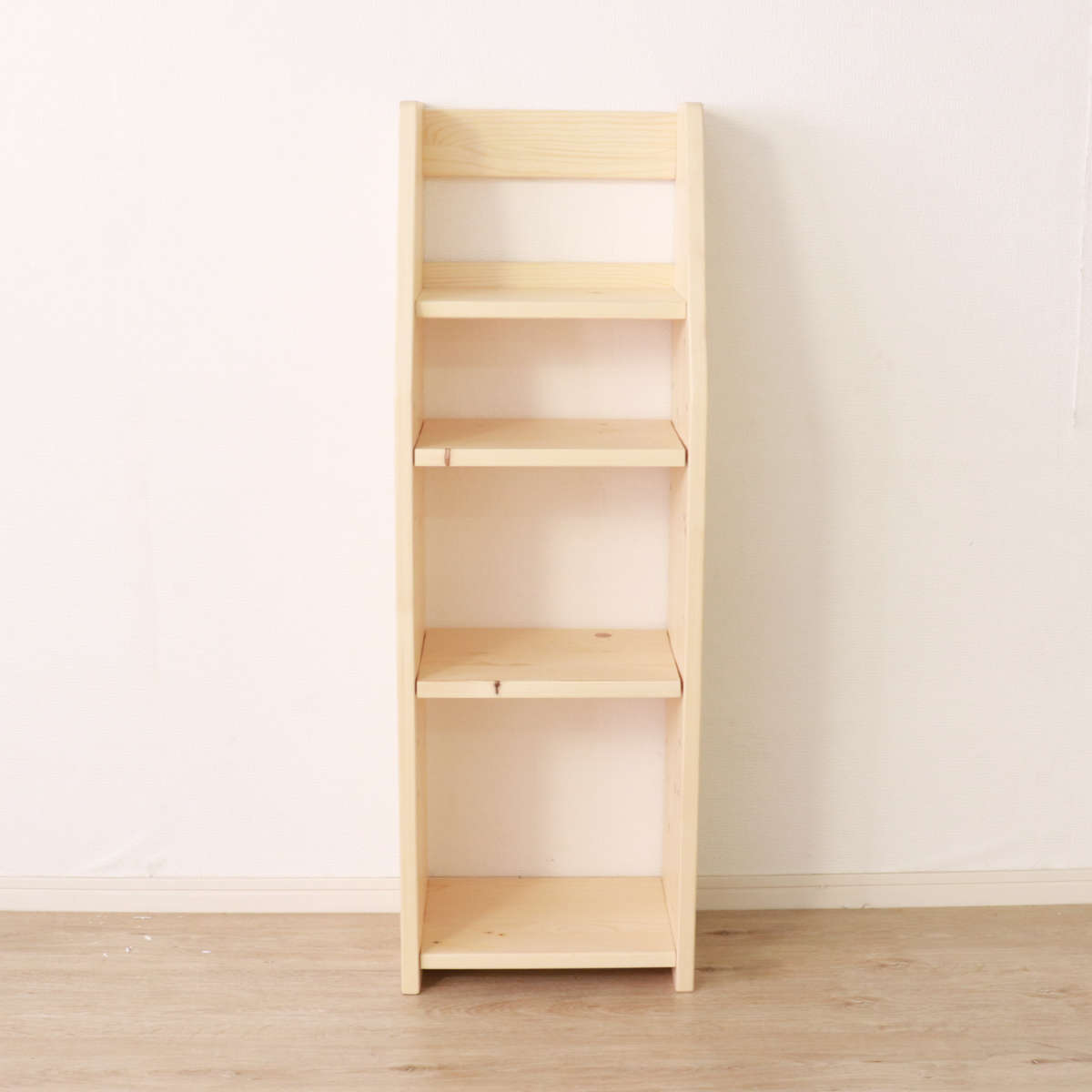 起立木工 サイドラック 木製ラック 天然木 ラック 木製 サイドラック デスク用 天然木 （ 本棚 棚 デスクサイド