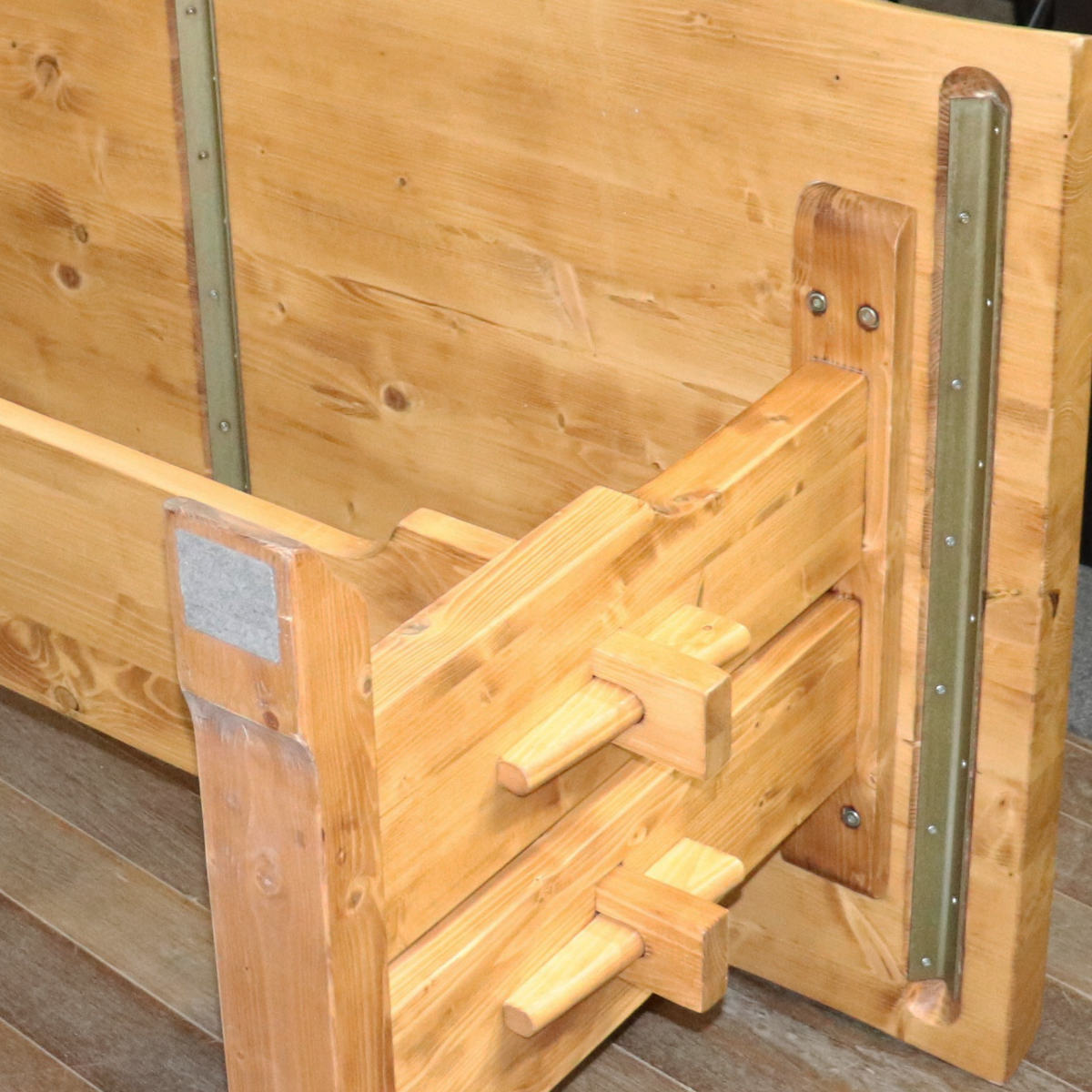 ダイニングテーブル 4人掛け 天然木 高強度 カントリー調 幅150cm